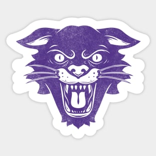 Purple Cat Sticker